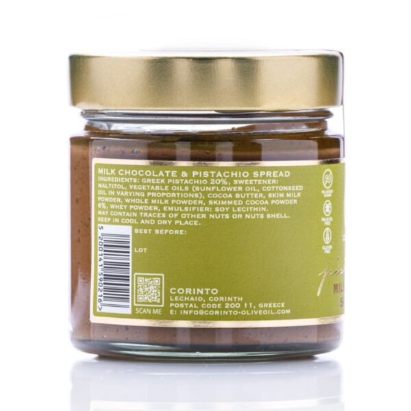 PISTASJSMØRING MELK CHOCO - Bilde 2
